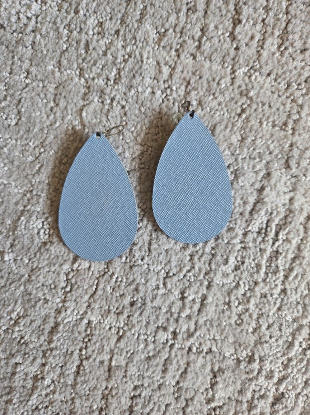 Light Blue Teardrop Dangle Earrings
